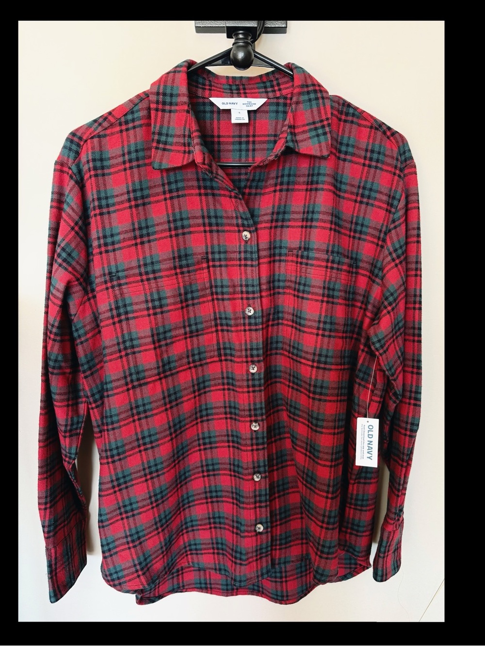 NWT: old navy “the boyfriend shirt” flannel